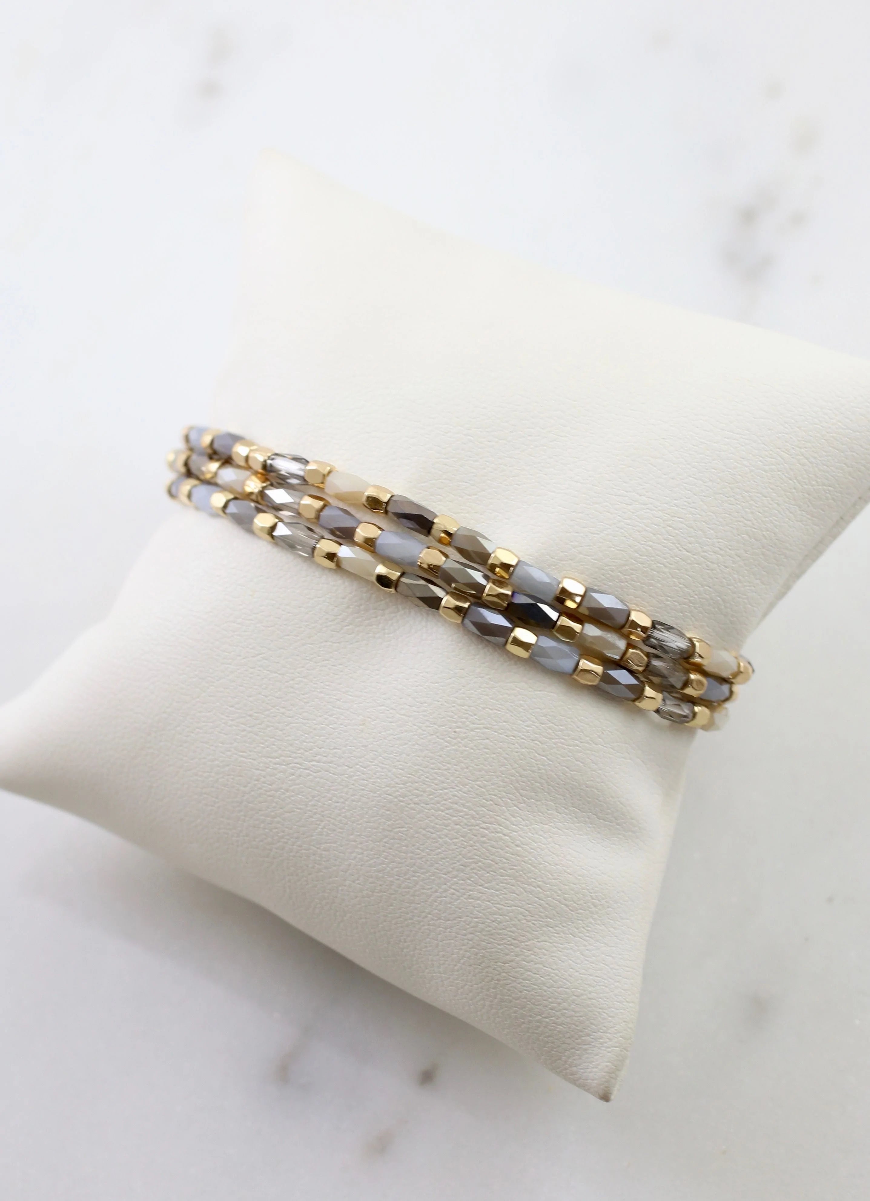 Georgia - Gold Beaded Bracelet