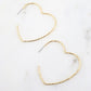 Hardy Heart Hoop Earring