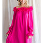 Holiday Ruffle Dress - Pink