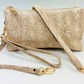 Liz Crossbody Bag - Metallic Taupe