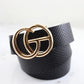 Manning Belt Black with Gold Buckle