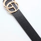 Manning Belt Black with Gold Buckle