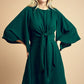 Front Tie Dress - Green