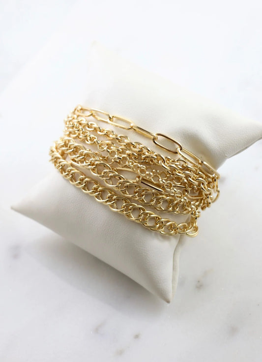 Torun Layered Chain Bracelet