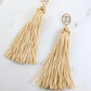 Zane Thread Tassel Drop Earring NATURAL