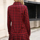 Buffalo Plaid Pleated Shirt Dress