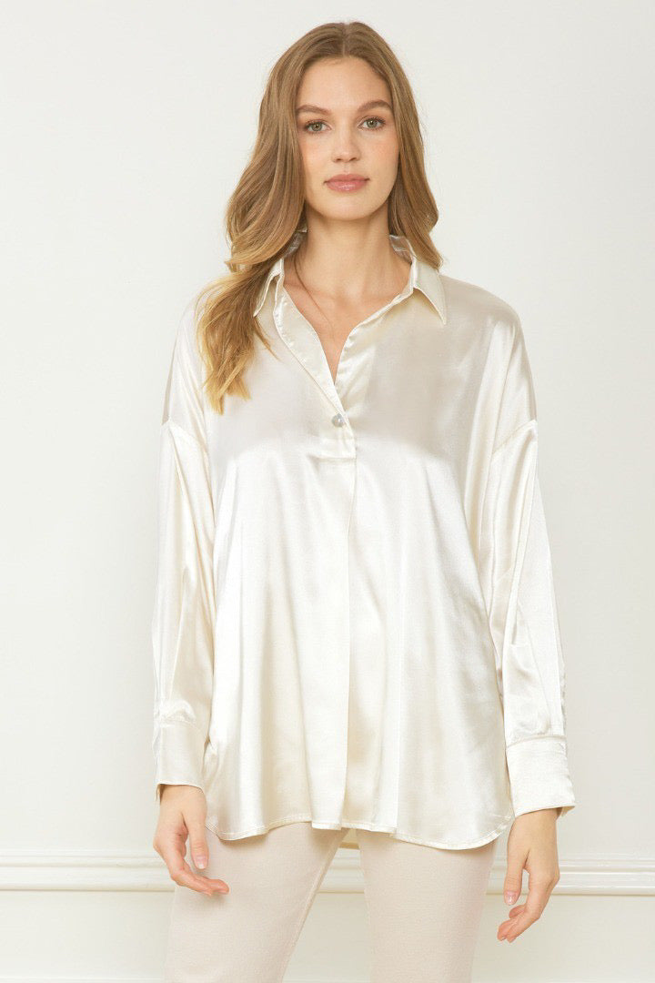 Satin Ivory Tunic