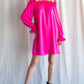 Holiday Ruffle Dress - Pink