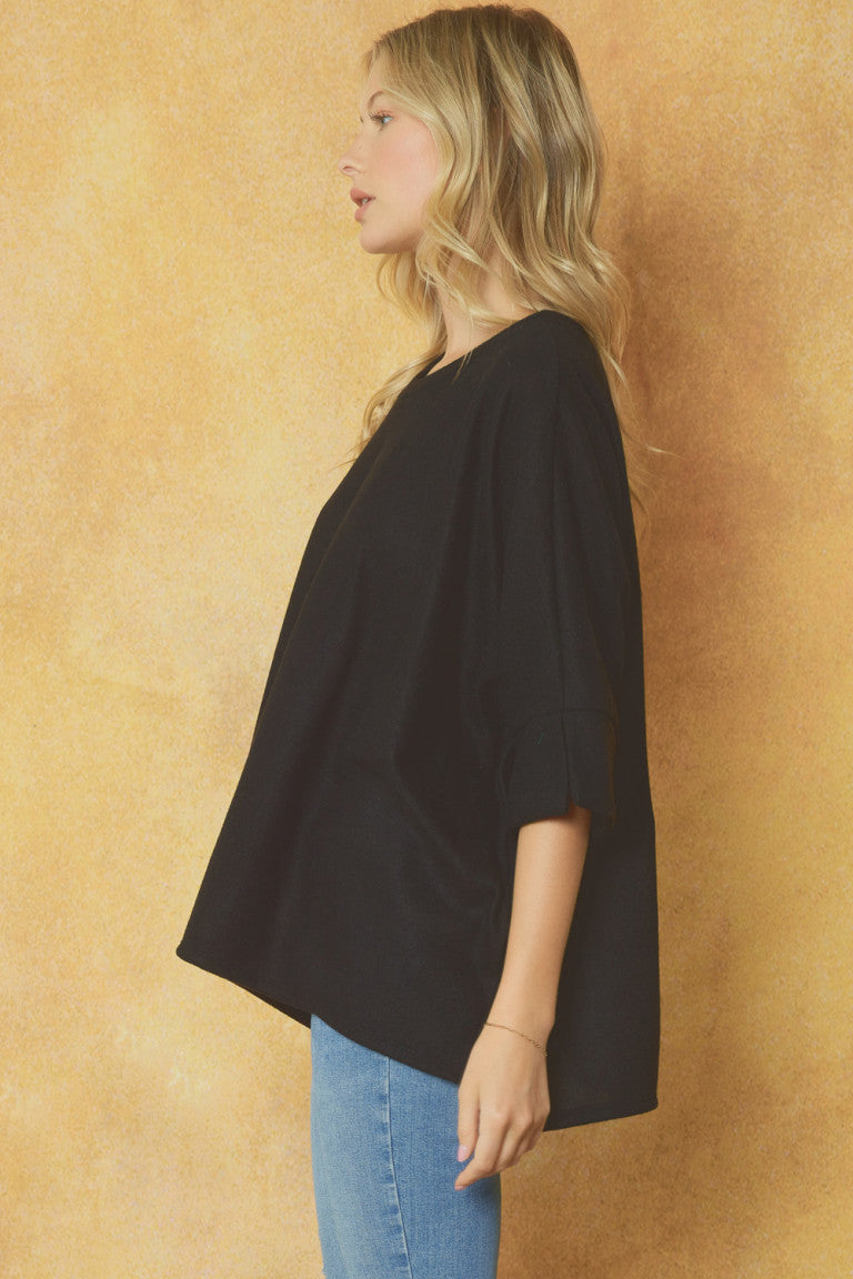 Black Knit Tunic