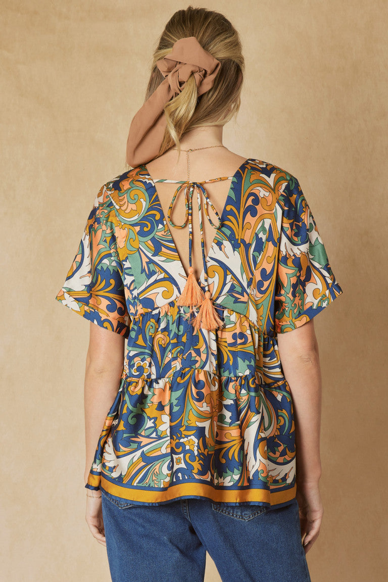 Printed Babydoll Tunic