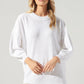 Sweet Sunday Hi Lo Knit Tunic - White