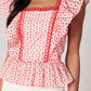 Blakley Eyelet Peplum Top