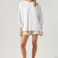 Sweet Sunday Hi Lo Knit Tunic - White