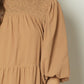 Camel Mock Neck Mini