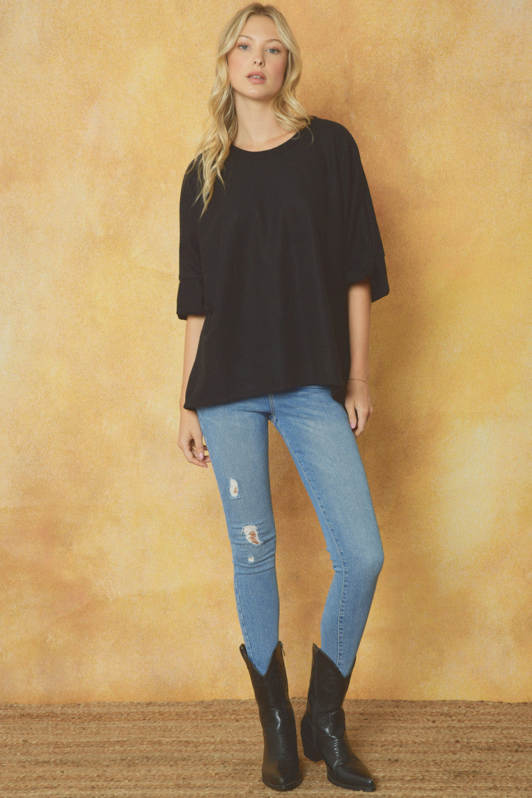 Black Knit Tunic