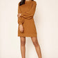 French Terry Knit Sweatshirt Dress