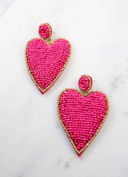 Be My Valentine Beaded Earrings