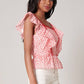 Blakley Eyelet Peplum Top