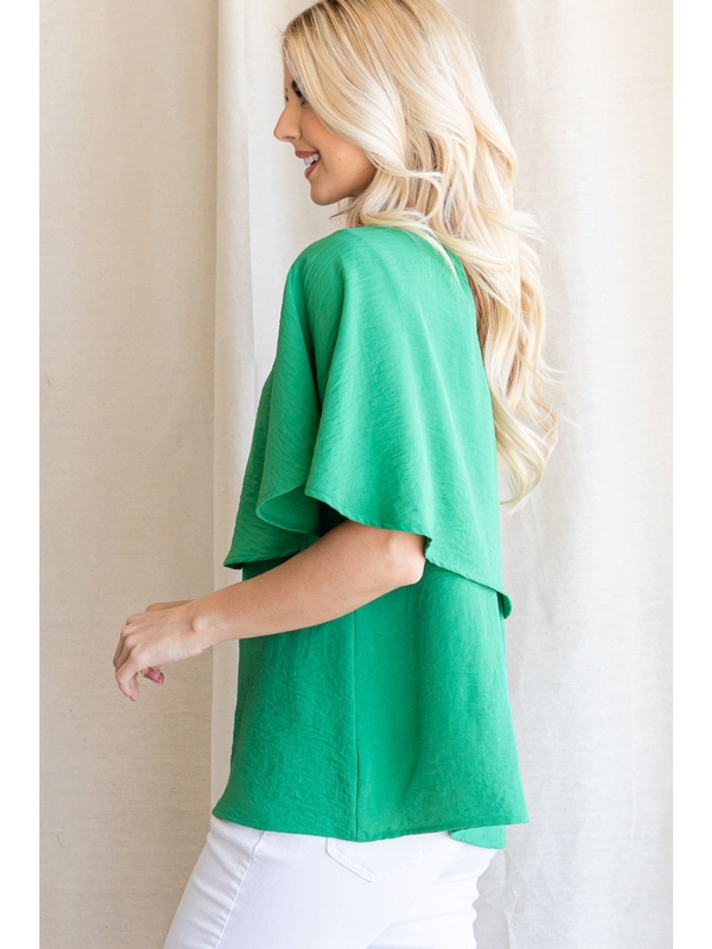 One Shoulder Flounce Top